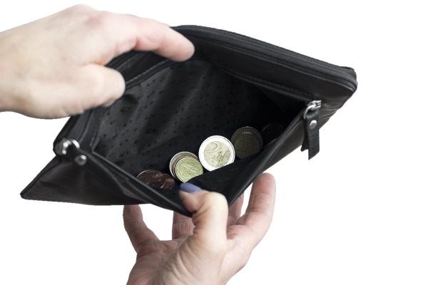 LEAS Banktasche & Geldtasche mit RFID Schutz gegen Datendiebstahl in Echt-Leder, schwarz